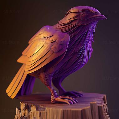 3D model Lamprotornis purpuroptera (STL)